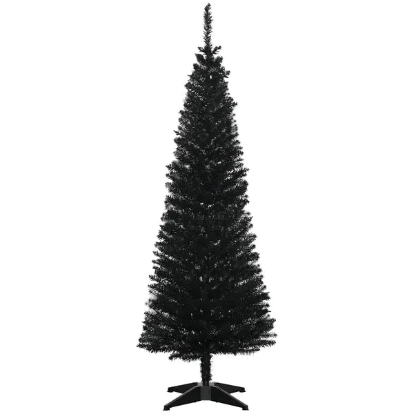 5ft Slim Pencil Artificial Christmas Tree - Black