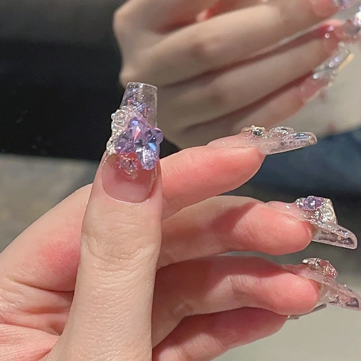 Detachable Nail Tips for Manicure Butterfly Collection - Midsummer Night's Dream, XS