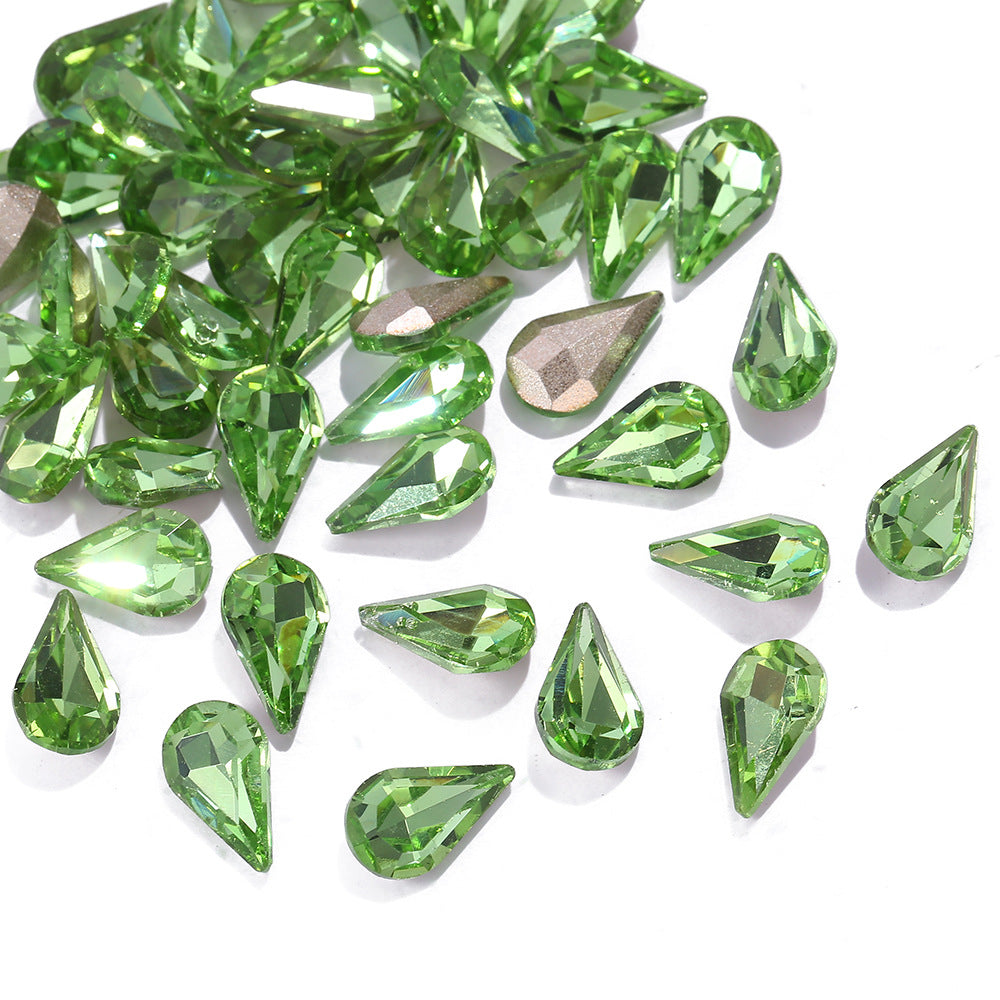 Water Drop Nail Art Diamonds – 100pc Transparent Stones