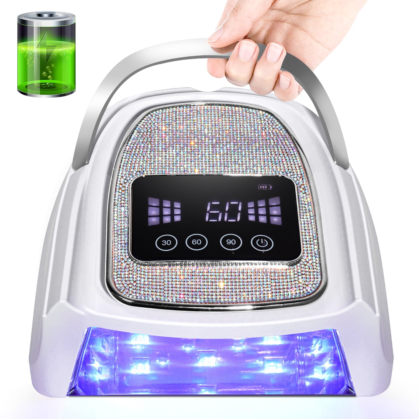 Rechargeable Cordless LED Nail Lamp - Portable UV Gel Nail Dryer