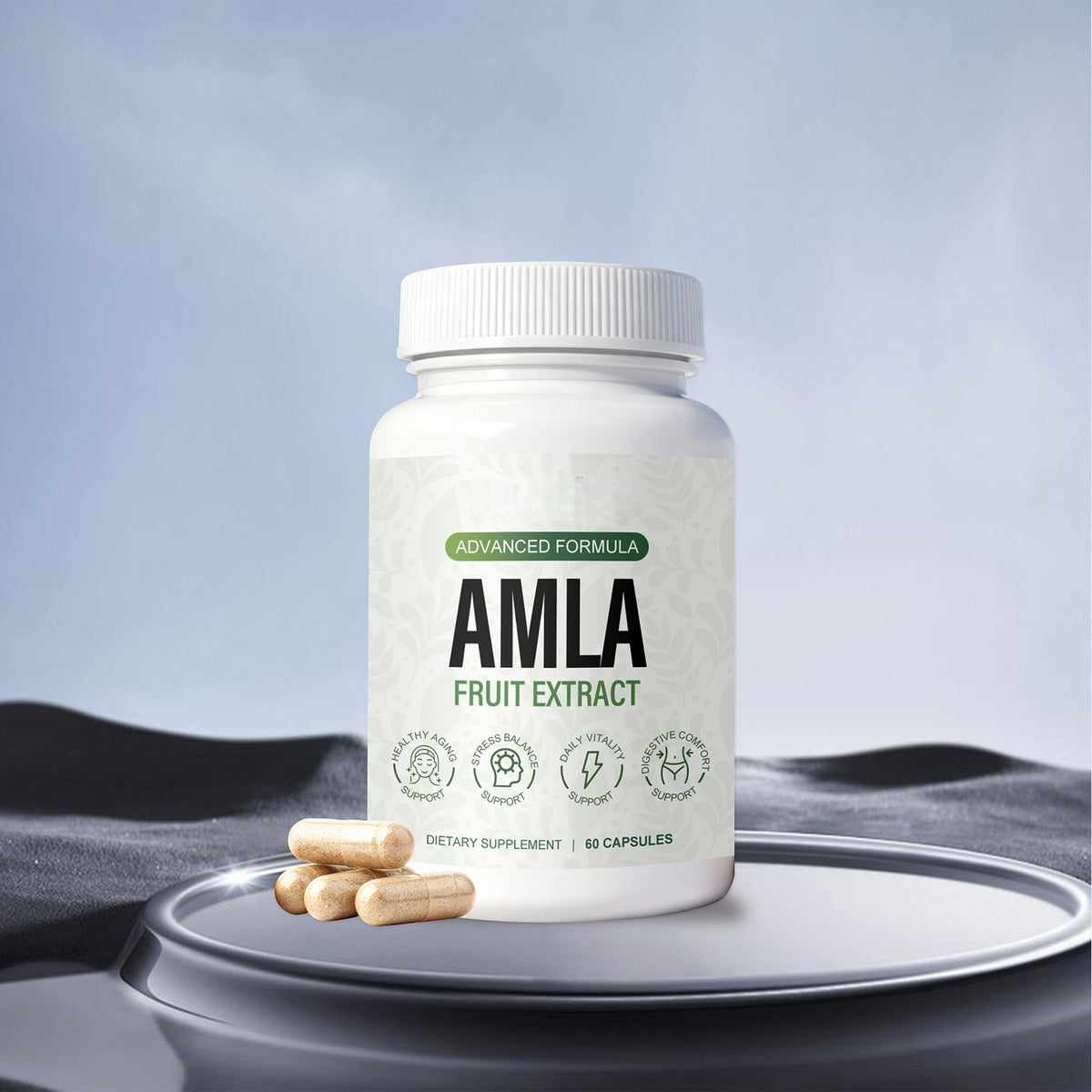 Balanced Emblica Extract Nutritional Supplement Capsules - 60 Count