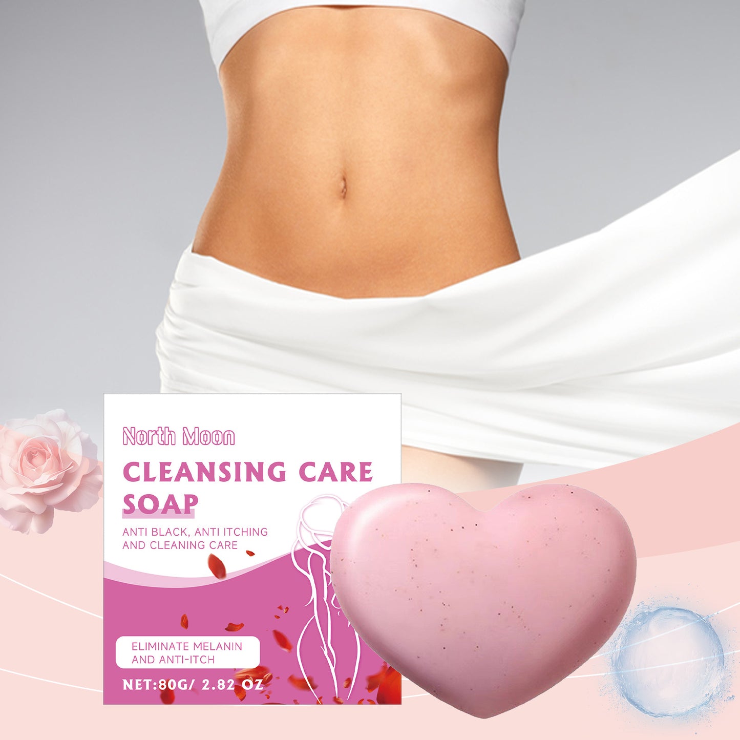 Moisturizing Intimate Cleansing Soap Bar - Gentle Body & Care