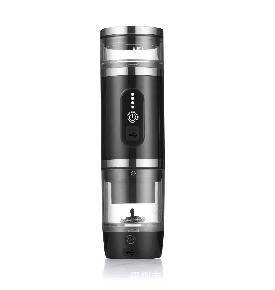 Portable Wireless Coffee Machine with Milk Frother - Heating & Easy Clean