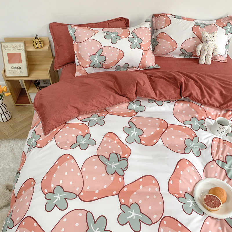 Cute Cartoon Bed Sheet Set - Multiple Sizes & Styles