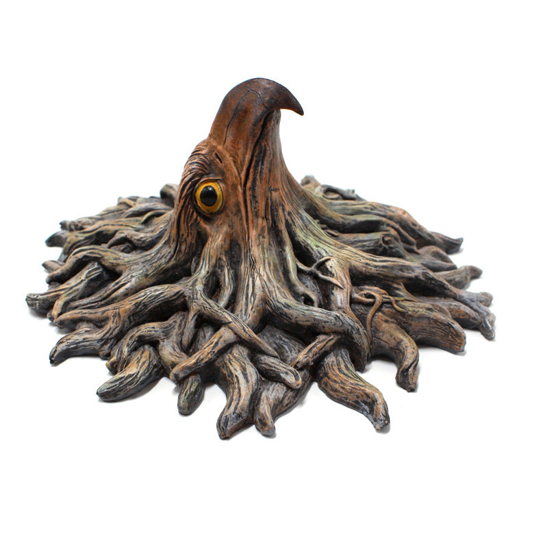 Resin Eagle Head Wall Hanging Ornament - Animal Tree Decor