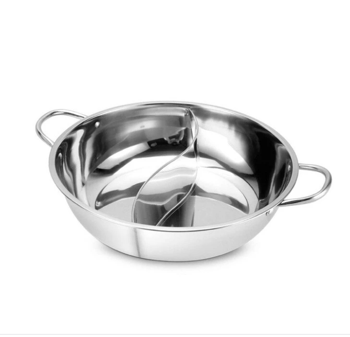 28cm Stainless Steel Mandarin Duck Hot Pot for Kitchen & Dining