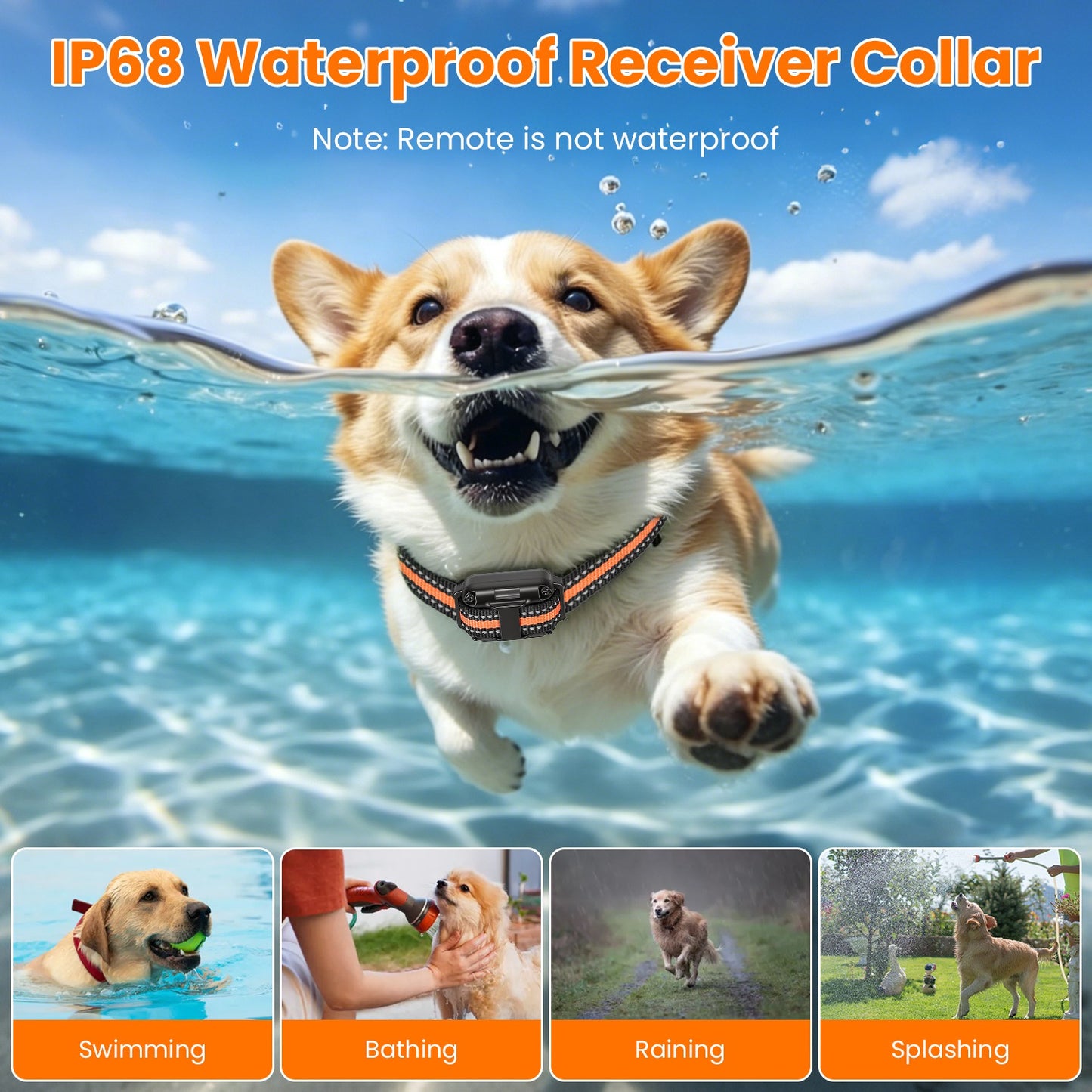 Dog Training Collar with Remote - Waterproof, Long Range, Multi-Mode