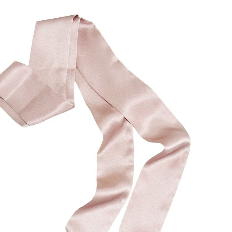Elegant Silk Long Hairband Scarf for Women - Versatile Head Wrap