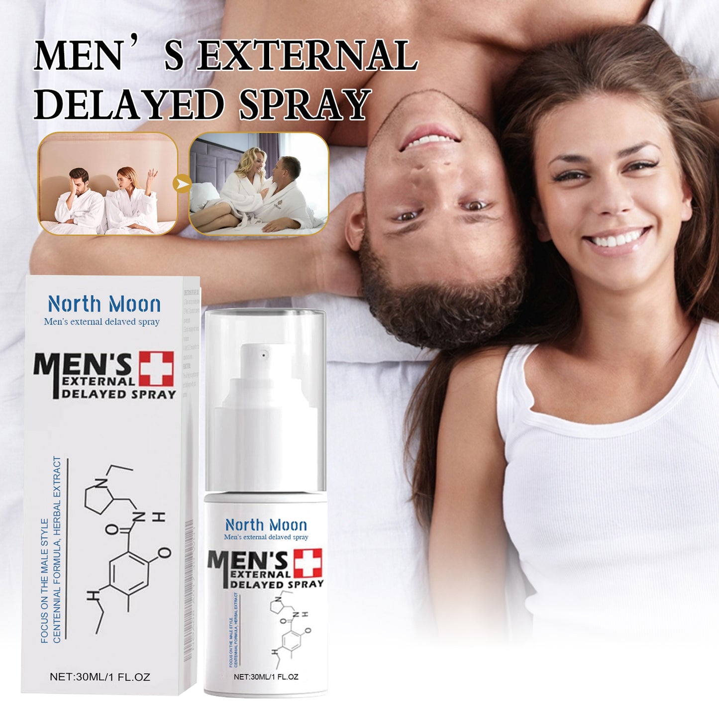 Men's Intimate Delay Spray - 30ml Natural Formula for Enhanced Endurance