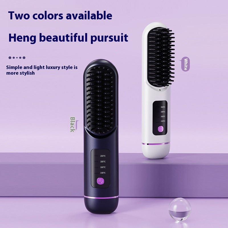 Portable Negative Ion Hair Comb for Straightening and Hair Care