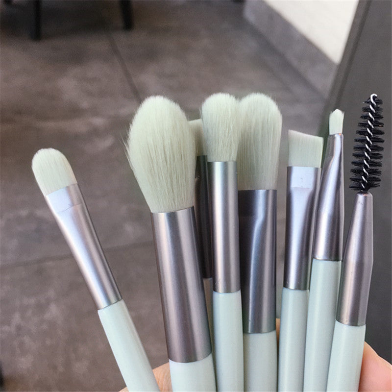 Mini Soft Makeup Brush Set with Storage Cases - Multiple Colors