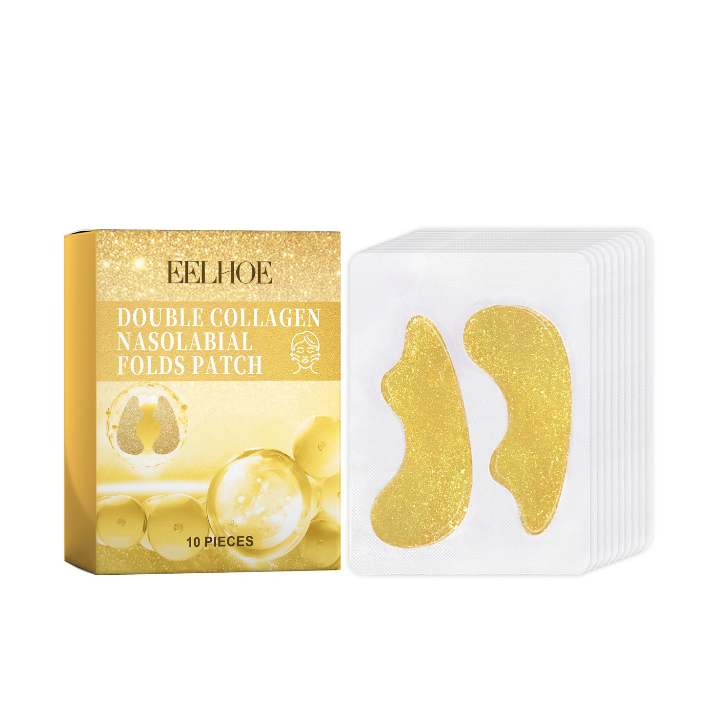 Collagen Nasolabial Fold Patches - Anti-Wrinkle & Firming Facial Treatment