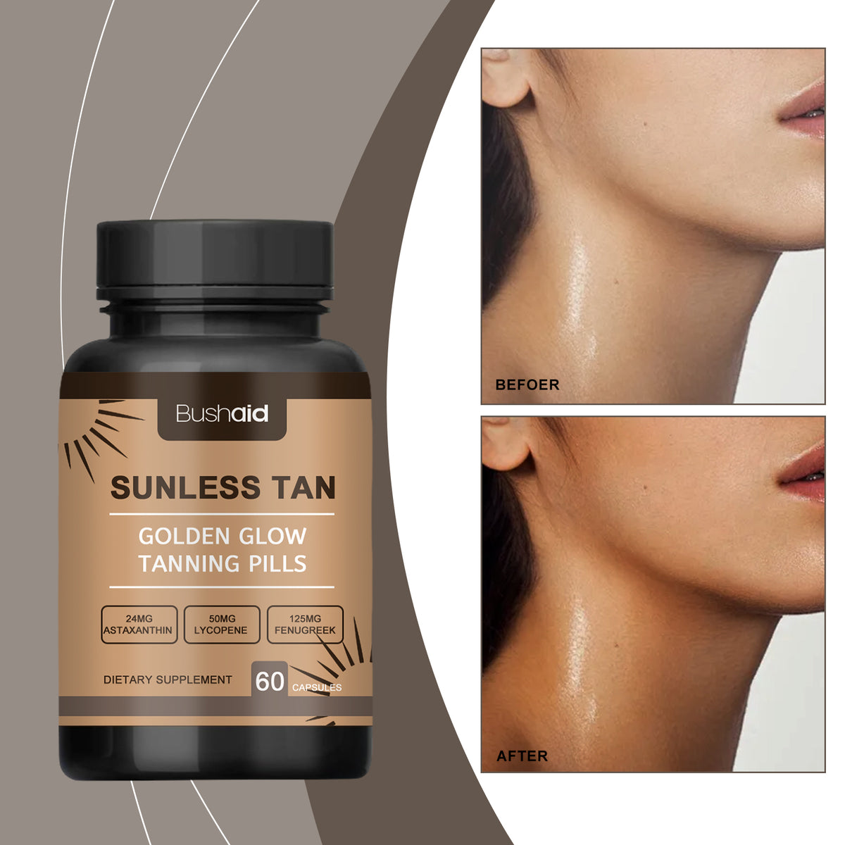 Tanning Capsules Oral - 60pcs