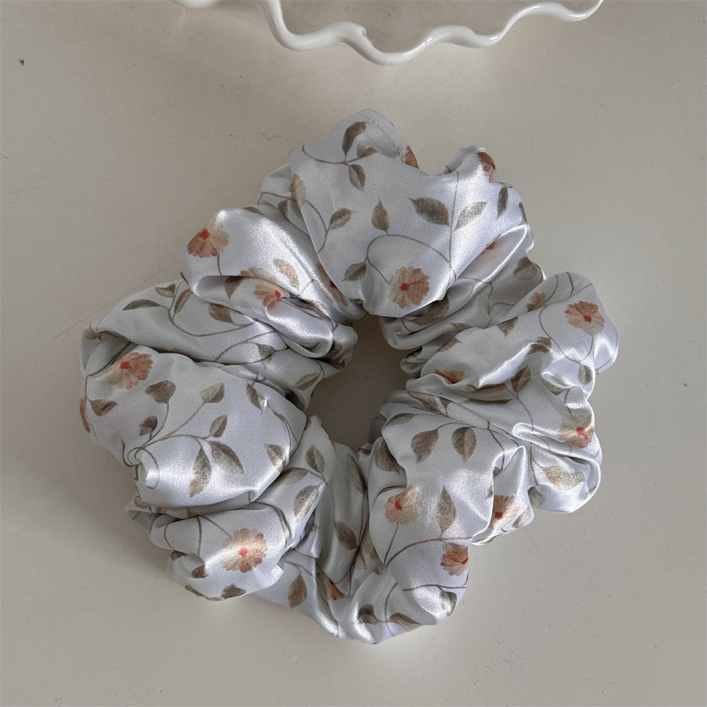 Floral Hair Scrunchie - High Elasticity Cloth Band
