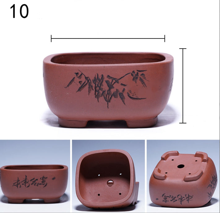 Purple Sand Flowerpot Tray for Yixing Pots - Garden & Home Storage