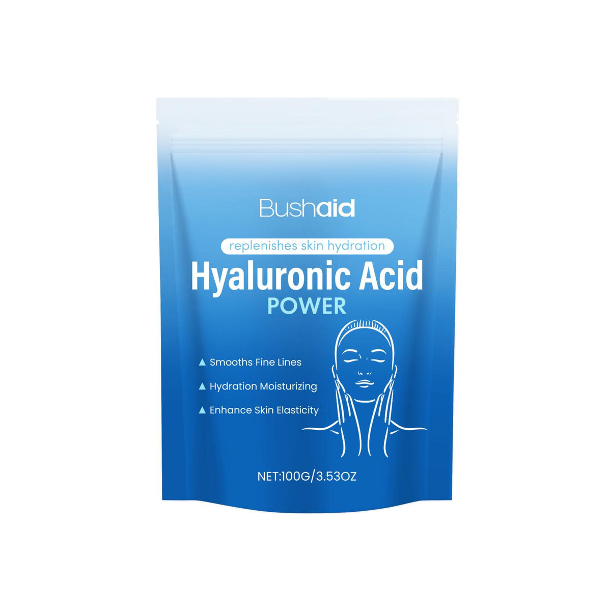 Hyaluronic Acid Protein Powder - 100g Collagen & Skin Support Supplement