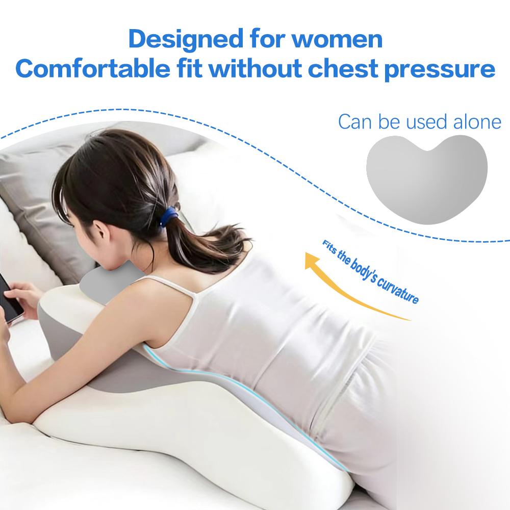 Ergonomic Heart-Shaped Memory Foam Chest Support Pillow