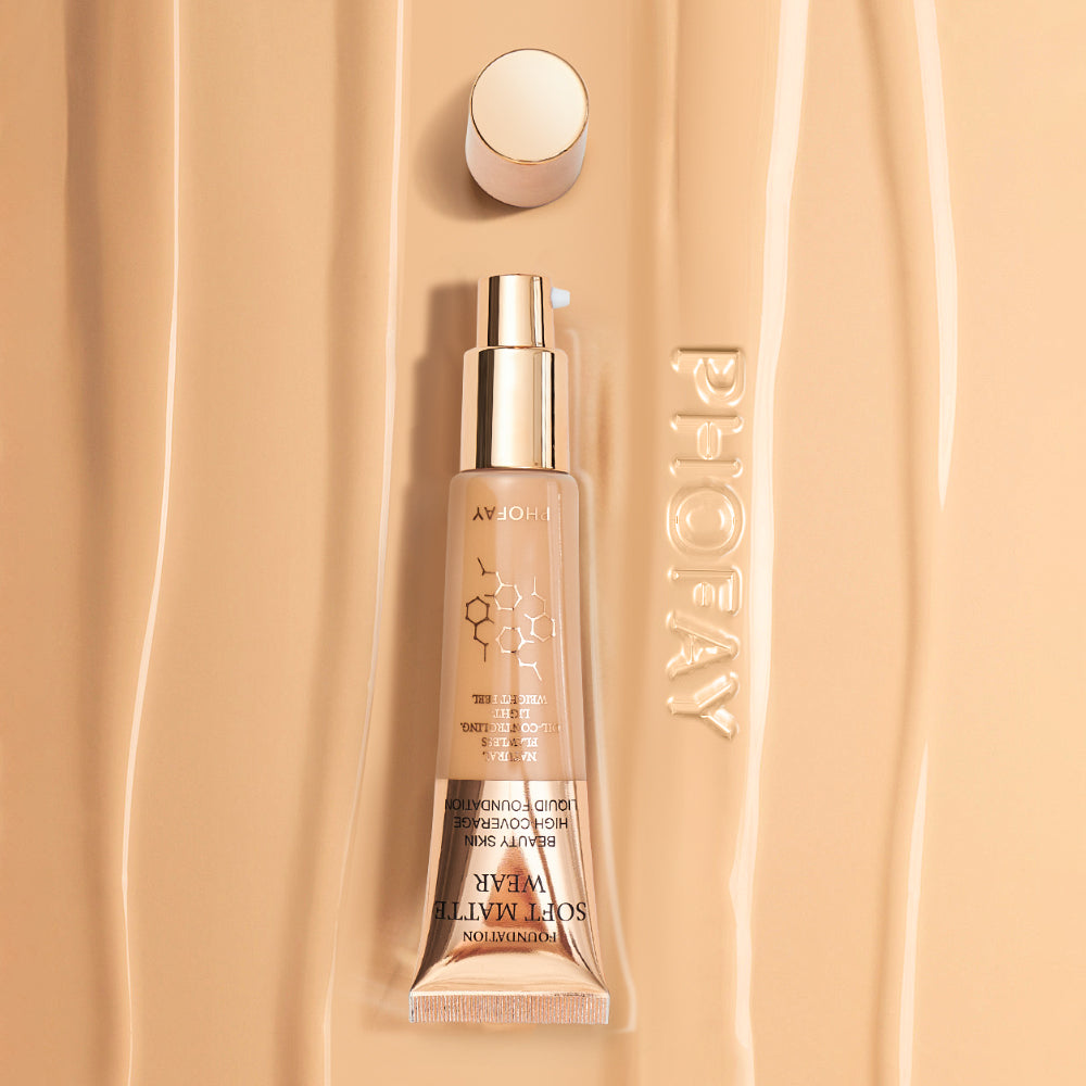Full Coverage Liquid Foundation - Lightweight Oil-Controlling Makeup