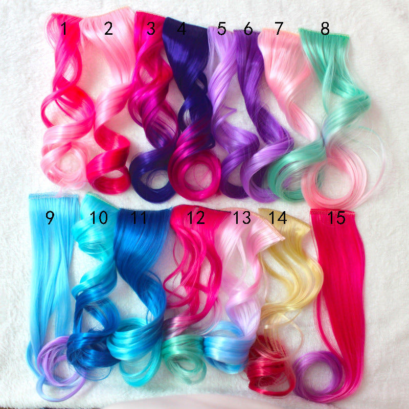 Children's Gradient Curly Hair Accessories Bow Clip Set - Multiple Styles