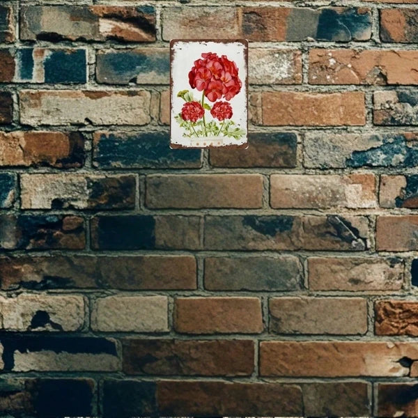Metal Tin Wall Decoration - 20 cm x 20 cm Art Sign