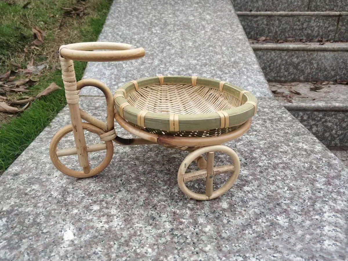 Handmade Bamboo Vegetable Basket for Kitchen & Garden - Multiple Styles
