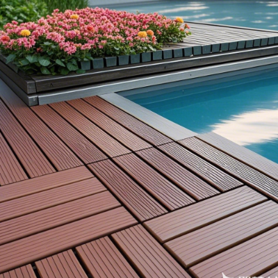 Interlocking Deck Tiles 44 Pack Waterproof Outdoor Patio Flooring 12x12 Square