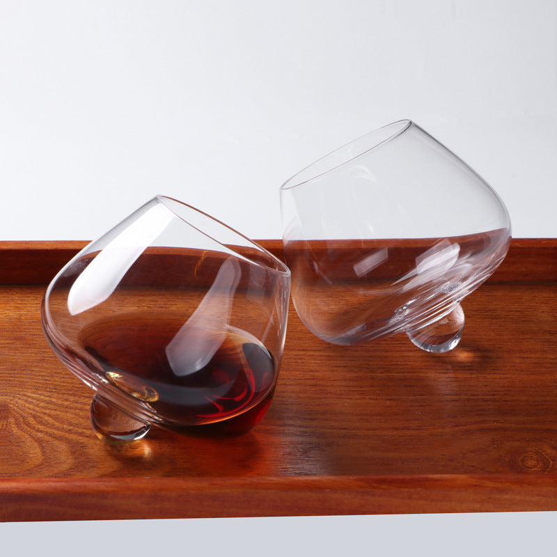 Creative Spinning Whiskey Tumbler Shake Glass - 401ml, Multiple Quantities