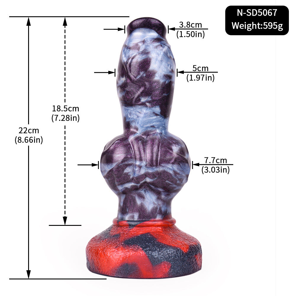 Private Enema Supplies Silicone Kit with Dragon Pattern - Adult Wellness