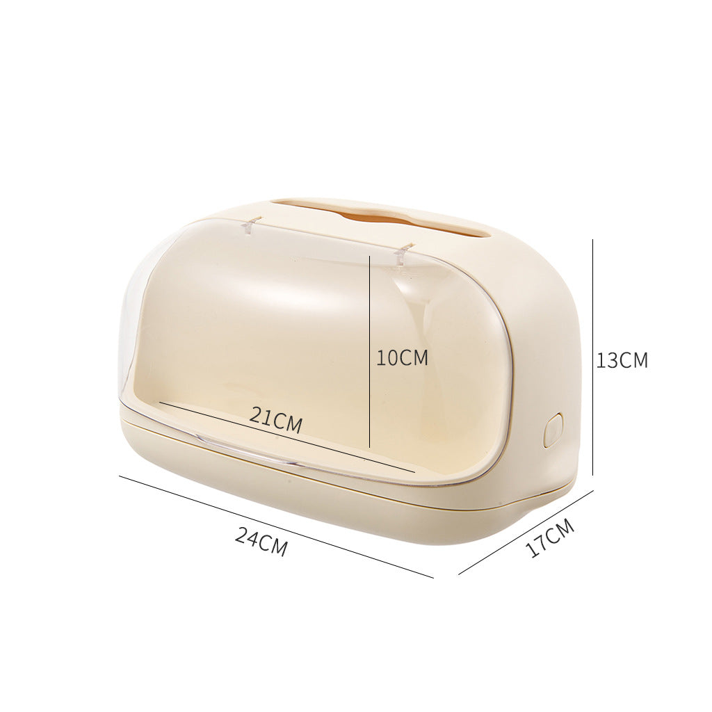 Creative Multi-Function Desktop Storage Box - Modern Cream & White