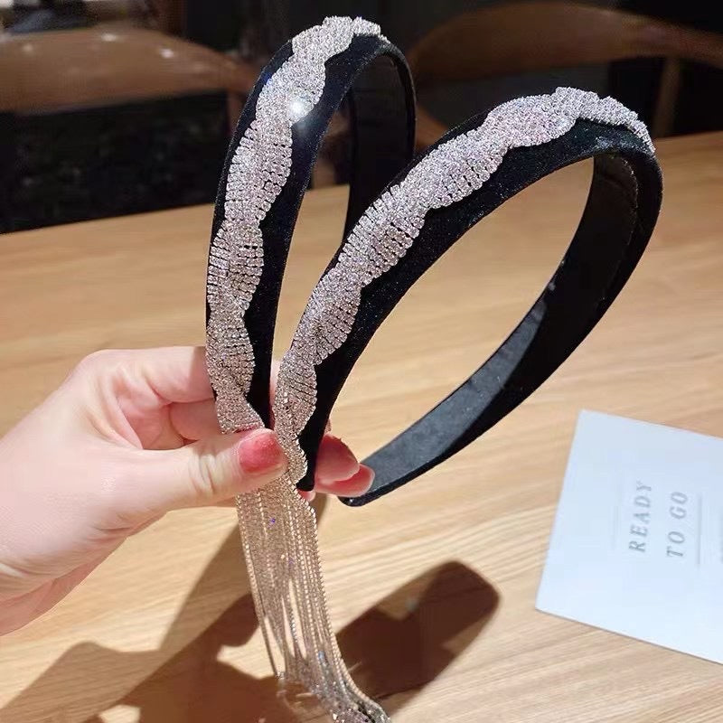 Rhinestone White Headband