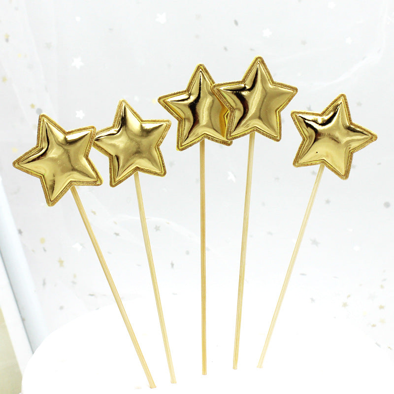 Bright Peach Heart Pentagram Crown 5 Pack Party Masks for Celebrations