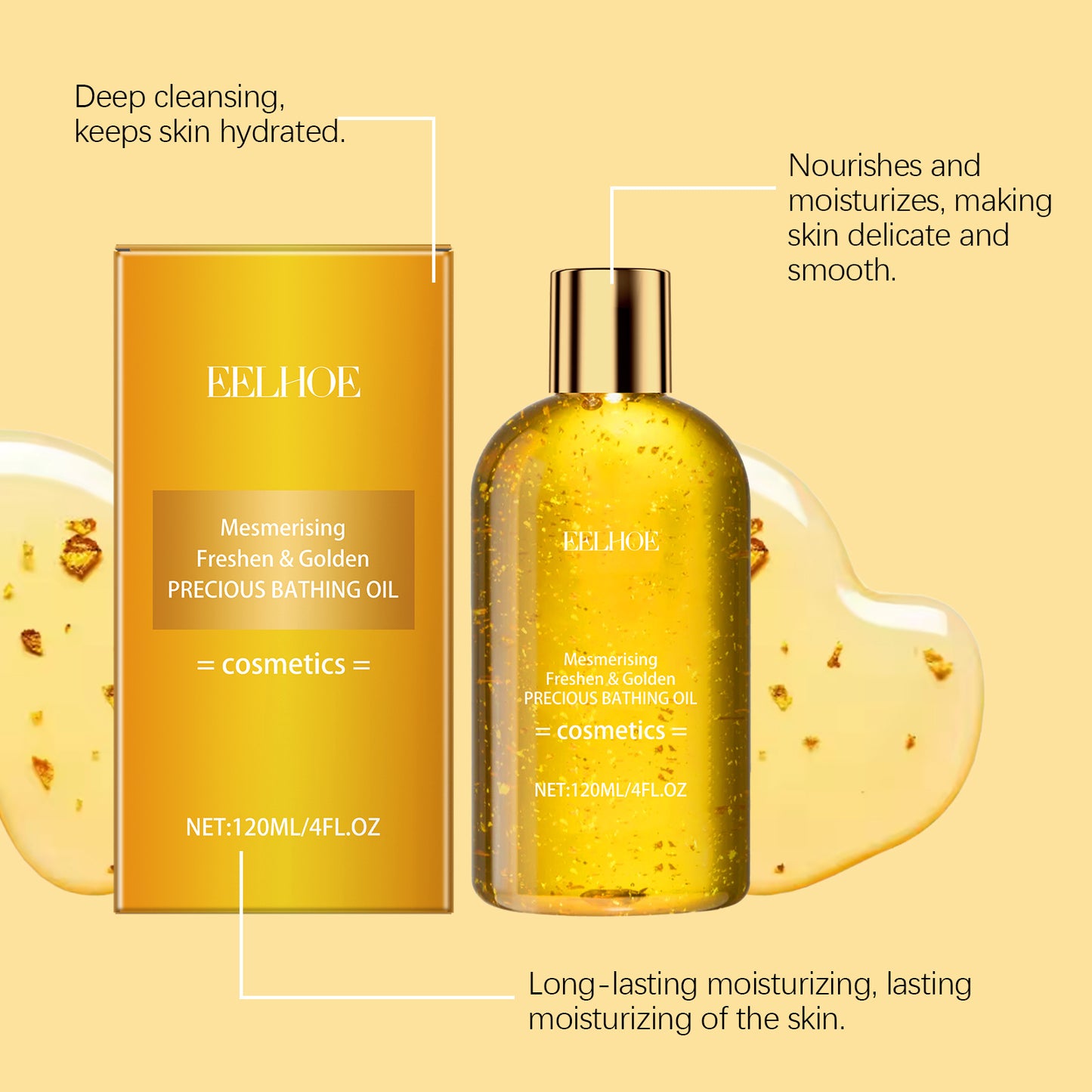 Moisturizing Body Oil with Nourishing Ingredients - 120ML