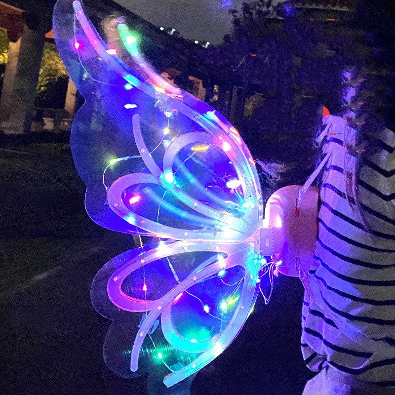 Children's Electric Luminous Butterfly Wings - Light Music Flapping Decoration