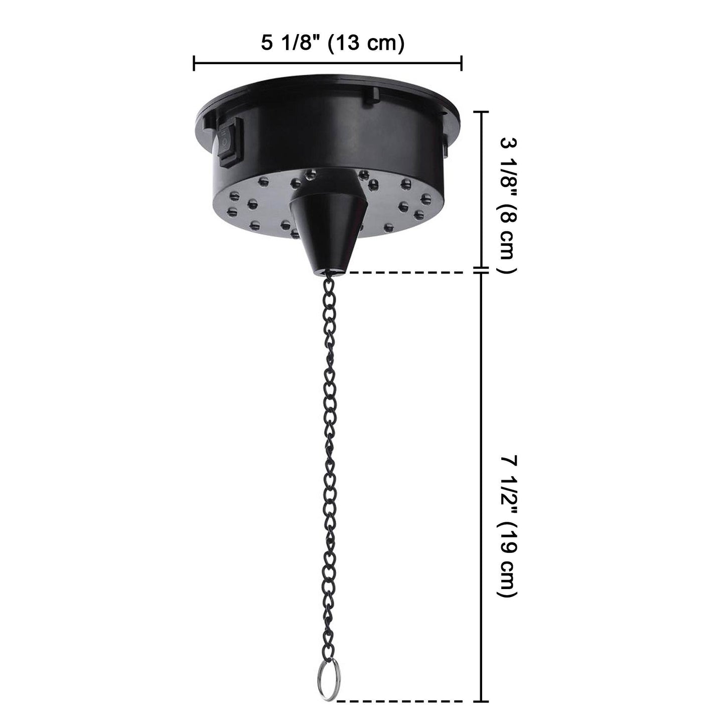 LED RGBW Mirror Ball Motor 6 RPM for Disco Lighting, Sound-Activated