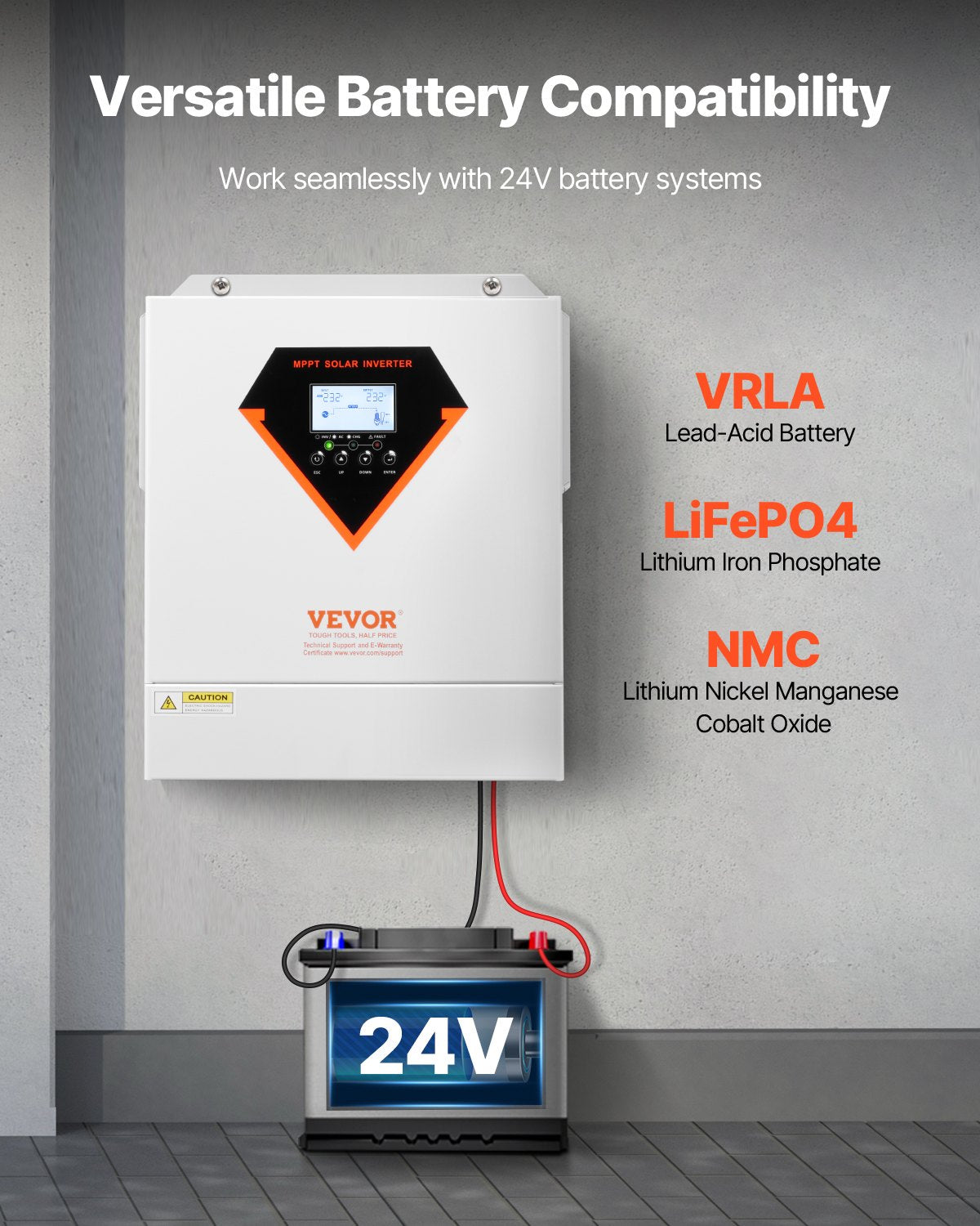 3500W Hybrid Solar Inverter Charger with MPPT Controller 220/230V - White