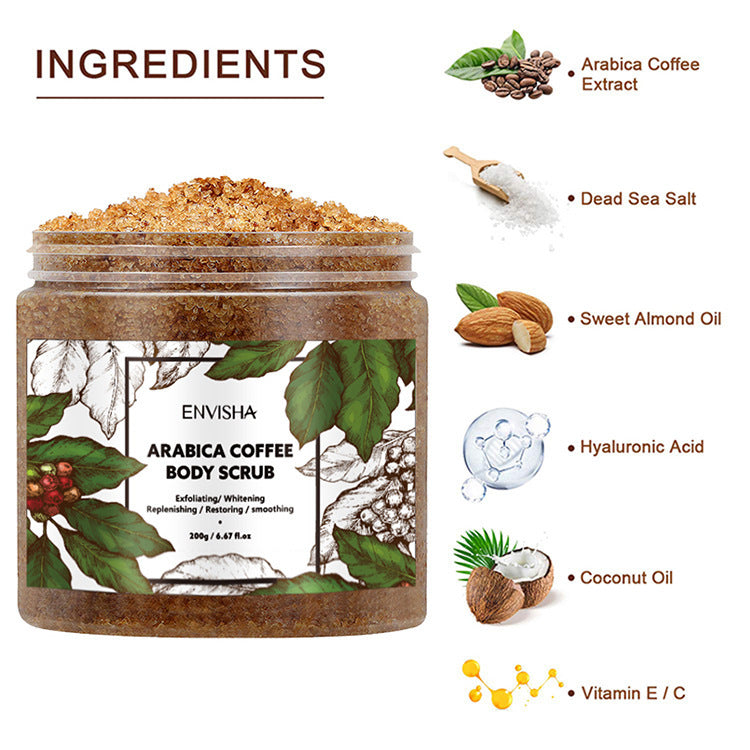 Coffee Scrub Cream Moisturizing Deep Cleansing Exfoliating Body