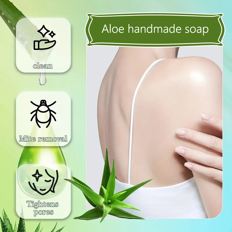 Square Aloe Vera Soap Bar, 100g