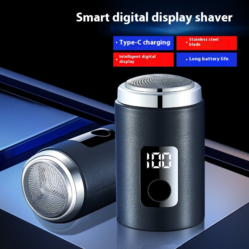 Mini Electric Shaver for Men - Rechargeable, Black