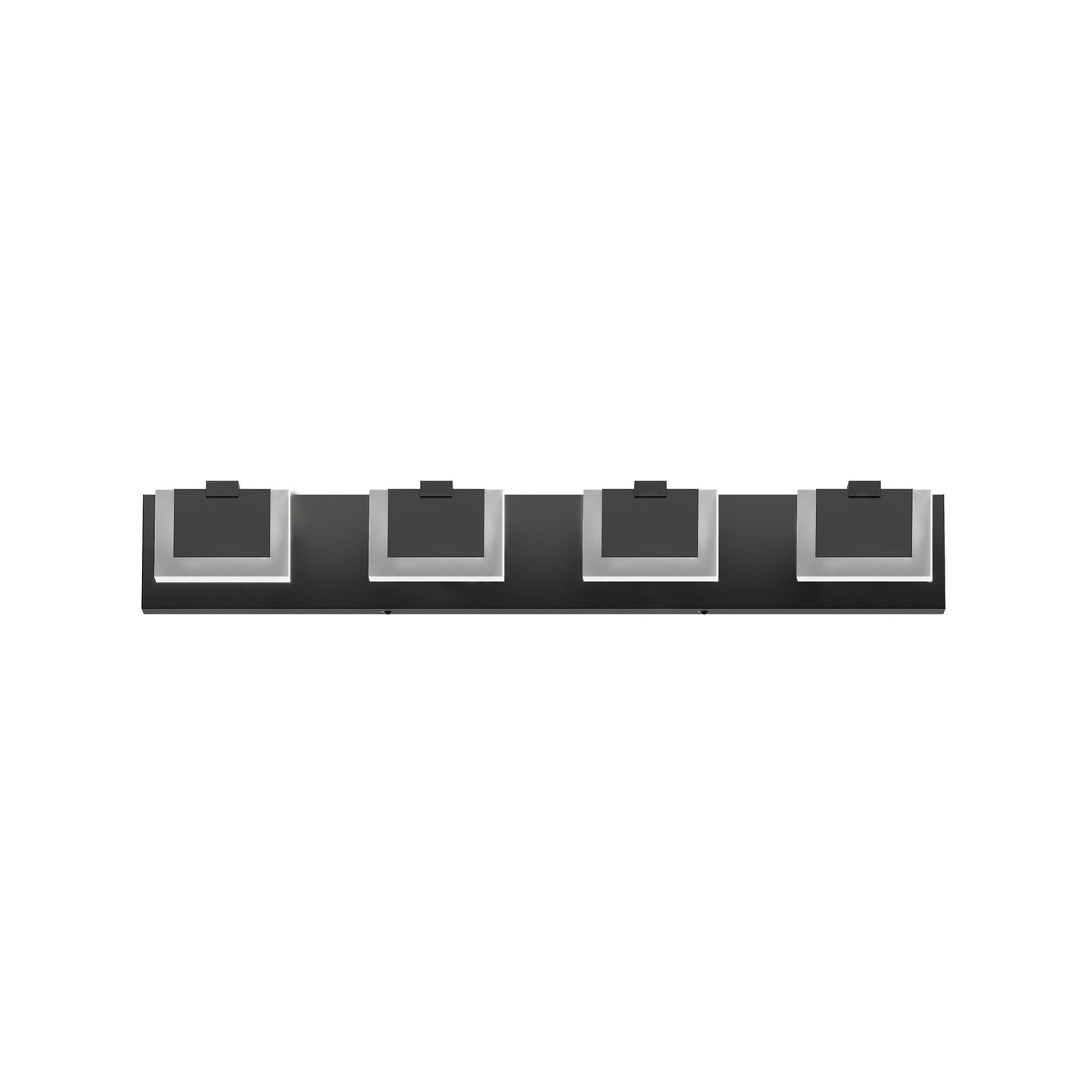 Modern Black LED Vanity Light Fixture - Up & Down Bathroom Lighting