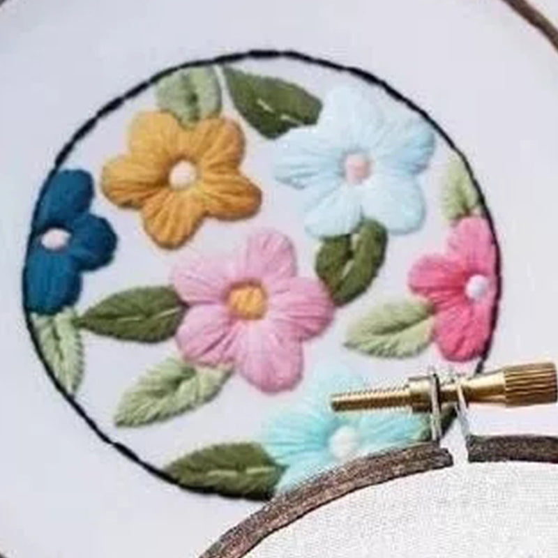 Primary Ribbon Embroidery Kit for Beginners - 3D Craft Set with Color Options