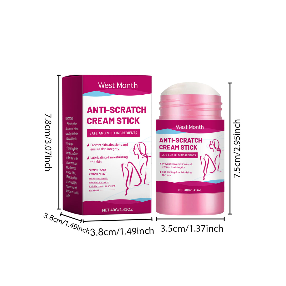 Body Anti Friction Moisturizing Stick 40g