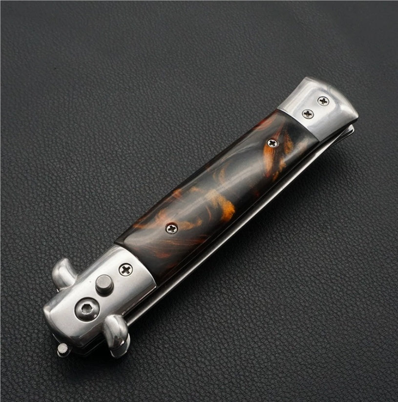 Portable Folding Outdoor Knife - Stainless Steel Blade with Multiple Handle Styles