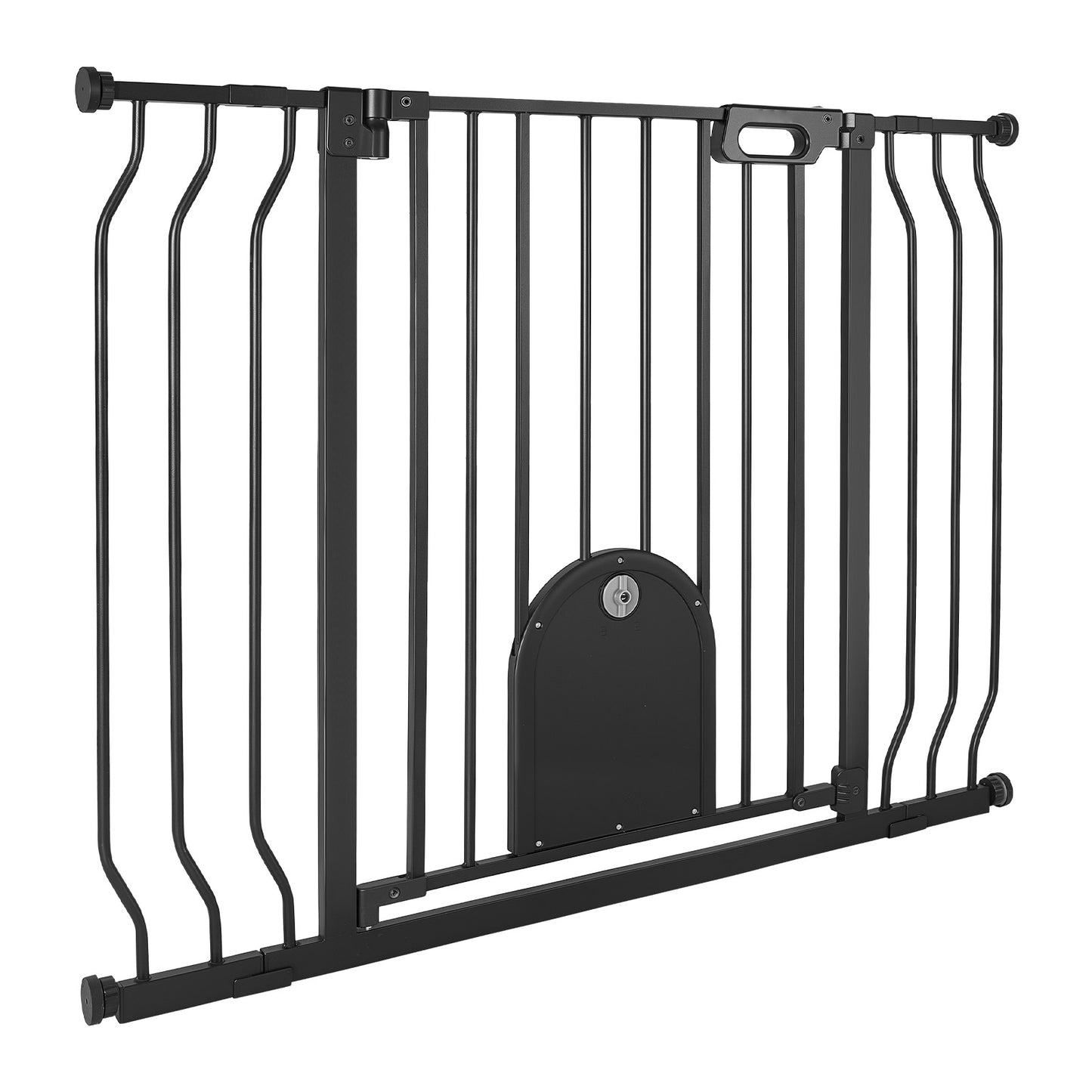 Baby Gate for Stairs & Doorways, Adjustable 31-48 In, No Bottom Bar, One-Hand Operation