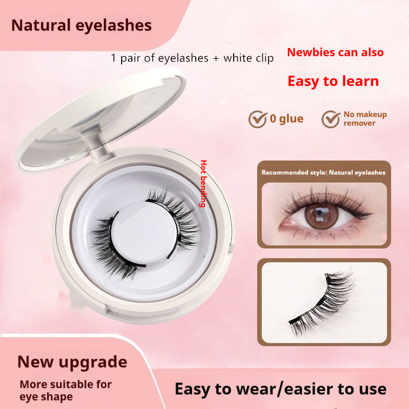 Magnetic False Eyelashes - Natural Mink Lash Set with Applicator Tool