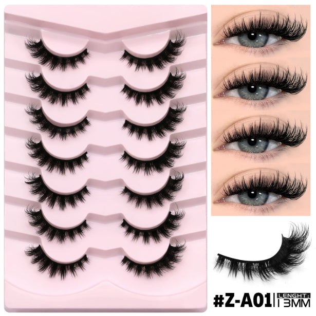 Natural False Eyelashes Without Eyeliner - Dense, Long Style, Multiple Variants