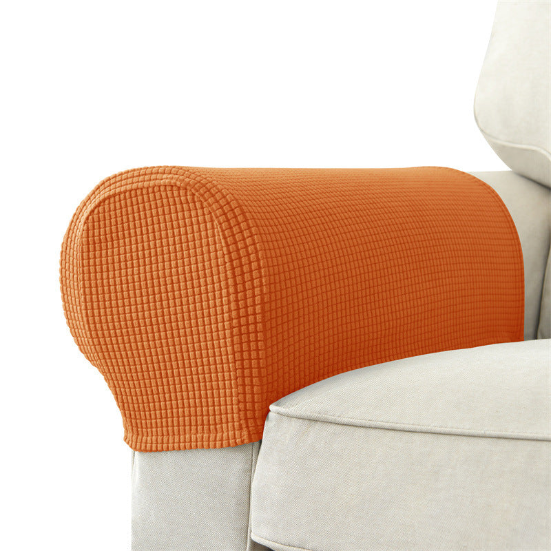 Solid Color Sofa Armrest Cover Set - Protective & Versatile Home Decor