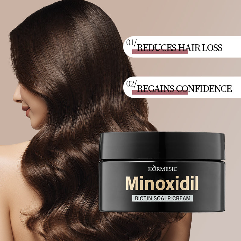 Minoxidil & Biotin Scalp Massage Cream - 100g for Hair Growth & Nourishment