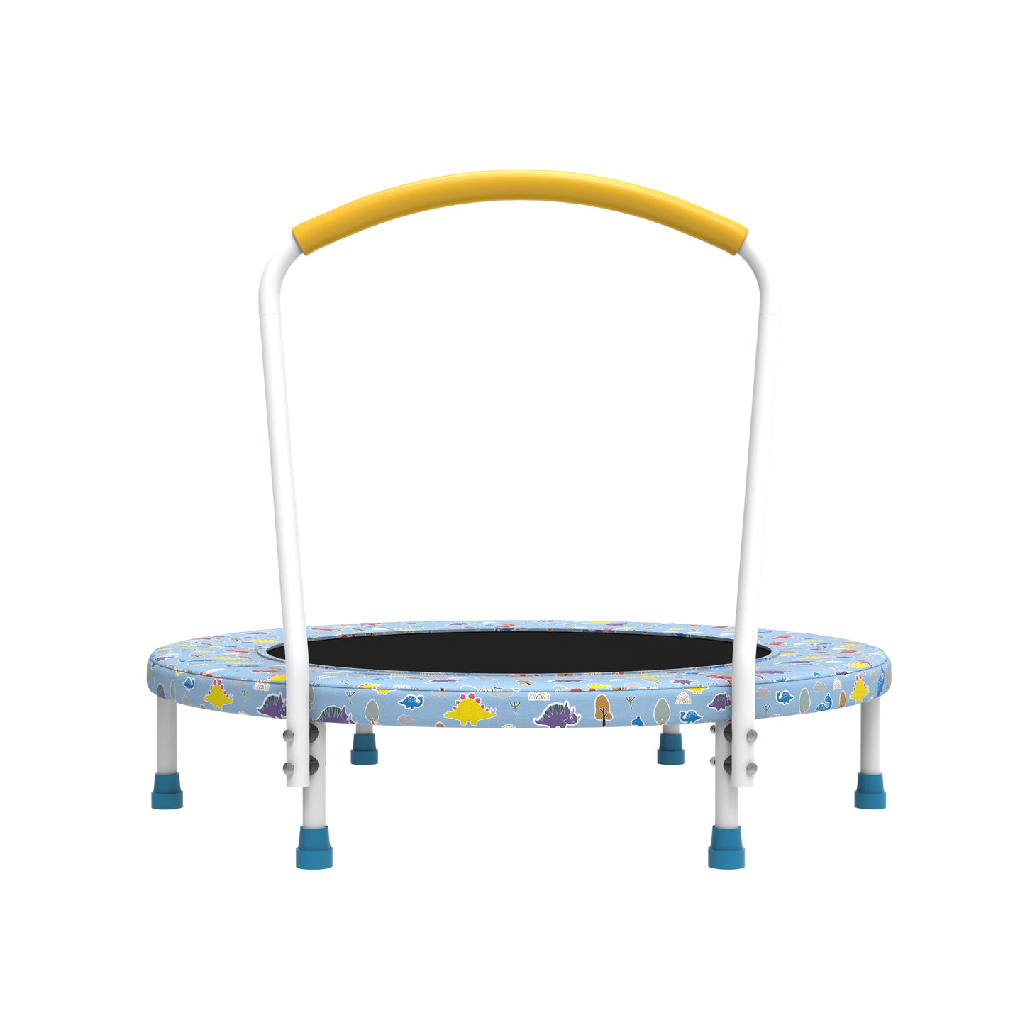 36-Inch Mini Trampoline for Kids 1-6 with Handle - Blue