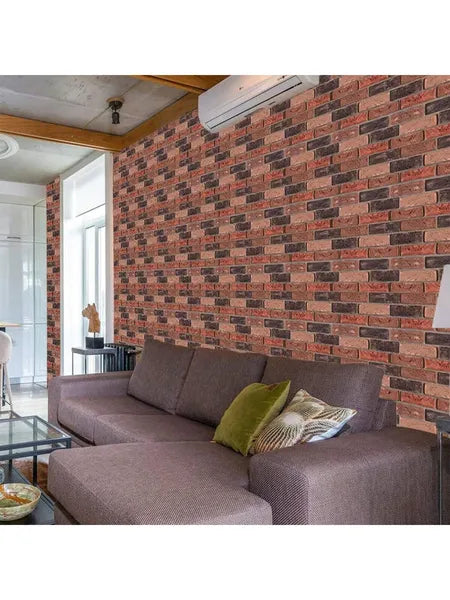 30pcs Waterproof 3D Faux Brick Wall Panels - Peel & Stick