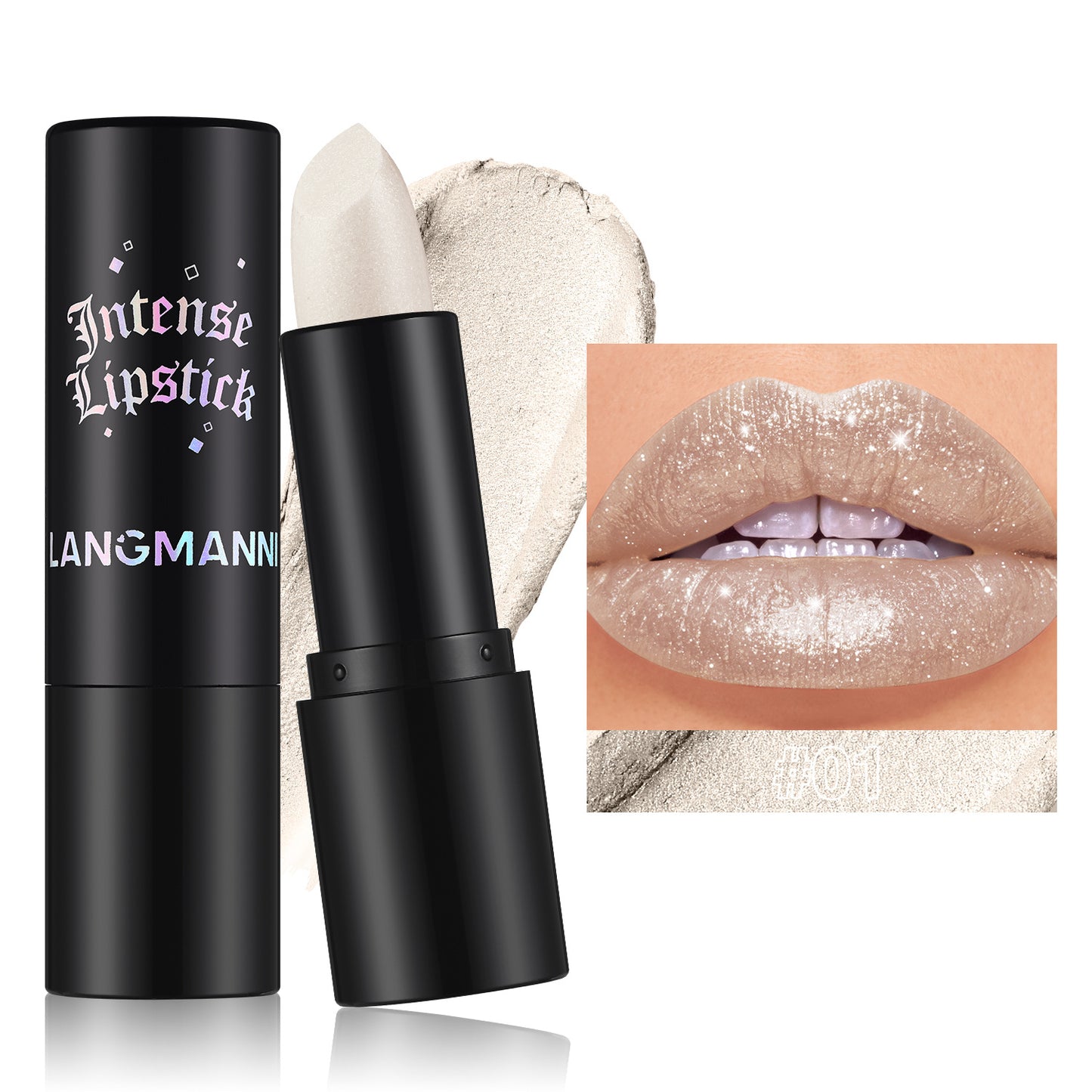 Multicolor Gothic Style Pearl Lipstick for Lips & Cheeks - Dual-Use Makeup